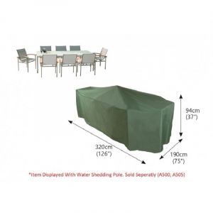 Bosmere C537 - Cover up Rect Patio Set Cover 8-10 Seat - Gre