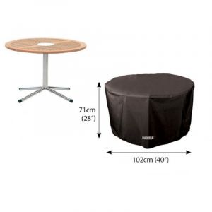 Bosmere D540 - 4 Seater Circular Table Cover - Storm Black