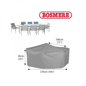 Bosmere U530 - Rectangular Patio Set Cover Grey - 6 Seat