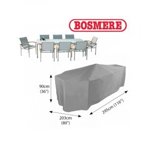 Bosmere U535 - Rectangular Patio Set Cover Grey - 8 Seat