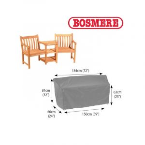 Bosmere U620 - Conversation Seat Cover Thunder Grey