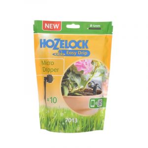 Hozelock 7013 - Micro Universal Adjustable Dripper Pack x 10