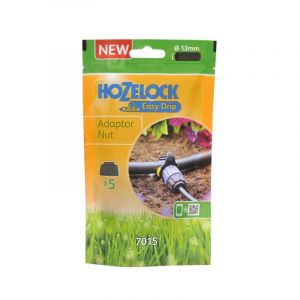 Hozelock 7015 - Micro Irrigation Adaptor Nuts - Pack of 2