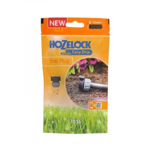 Hozelock 7016 - Micro Irrigation 13mm End Plug - Pack of 2