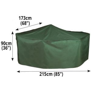 Bosmere C525 - Cover up Rect Patio Set Cover 4 Seat - Green