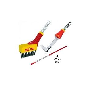 Wolf Tools - 1.2 Metre Handle + Weeding Brush + Scraper (ZMI12+FBM+FKM)