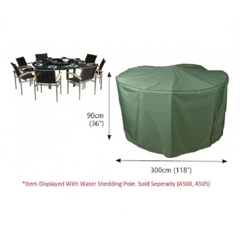 Bosmere Bosmere Simply Cover 4 Seat Circular Patio Set Cover Q315 5013554173156 Black Blackberry 