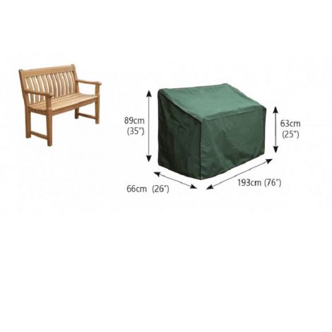 Bosmere C615 - 4 Seat Bench Seat Cover - Green