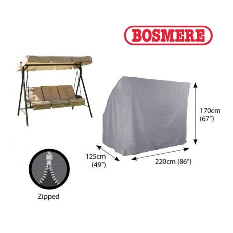 Bosmere U505 - Hammock Cover 3 Seat - Thunder Grey