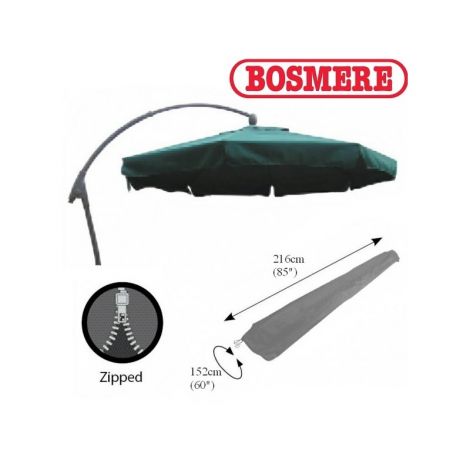 Bosmere U598 - Free Standing Parasol Cover Thunder Grey