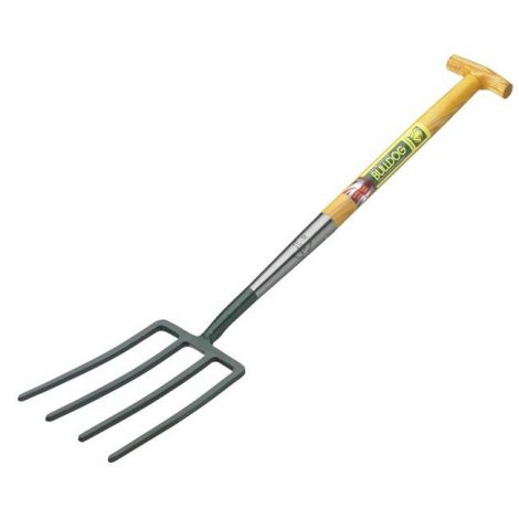 Bulldog Tools 5704042810 - Premier Digging Fork T Handle