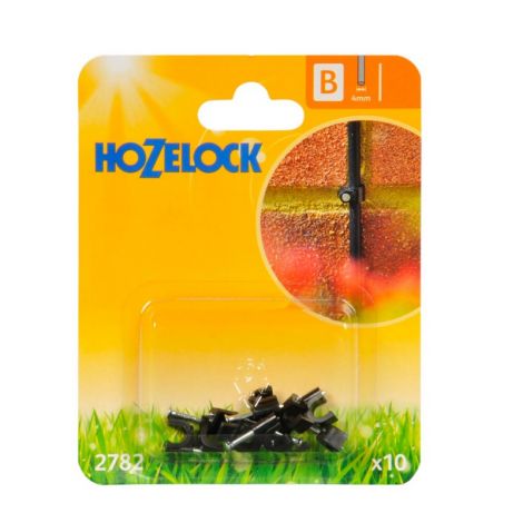 Hozelock 2782 - 4mm Hose Wall Clip (10)