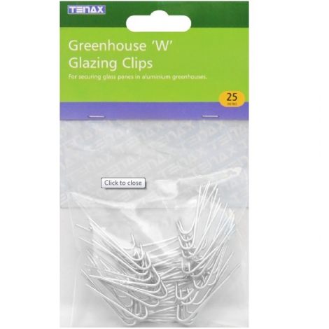 Greenhouse "W" Glazing Clips