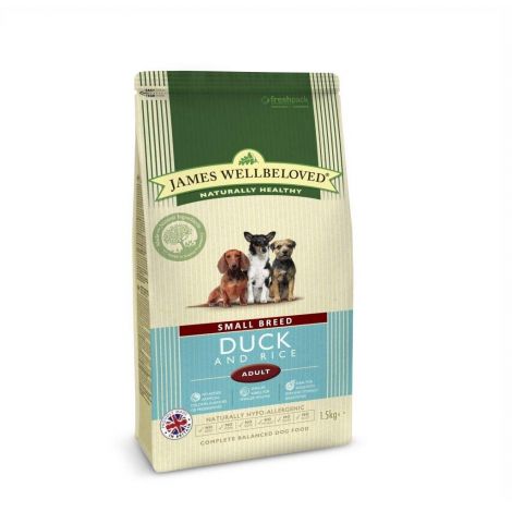 James Wellbeloved Duck & Rice Small Breed Adult 1.5kg