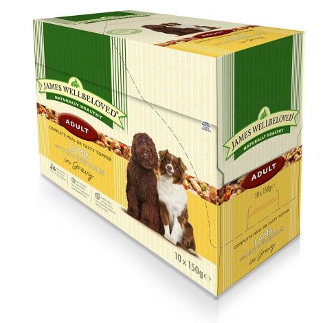 James Wellbeloved Lamb Adult 10 x 150g Pouches