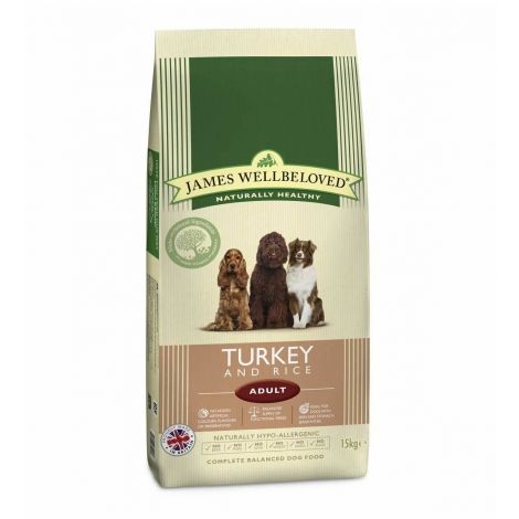 James Wellbeloved Turkey & Rice Adult 15kg