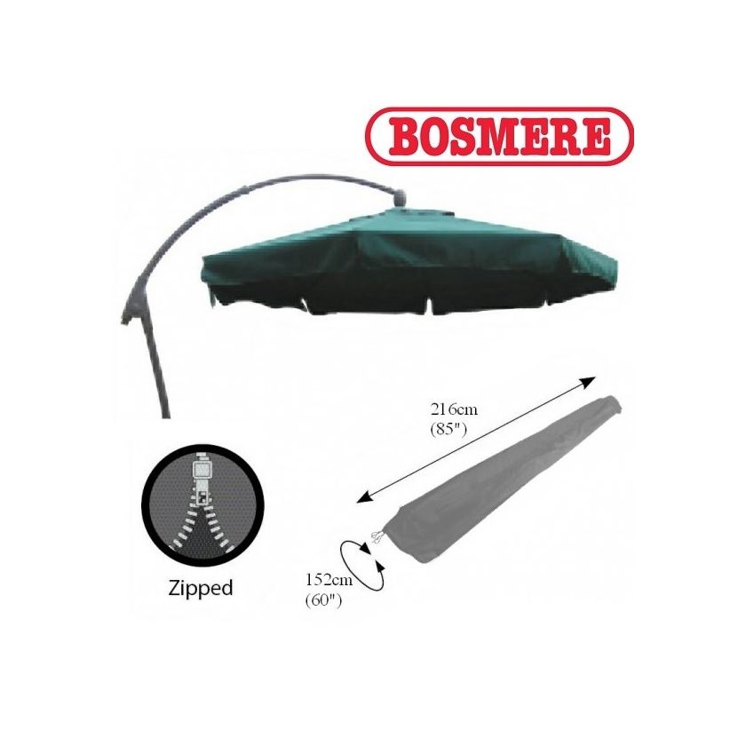 Bosmere U598 Free Standing Parasol Cover Thunder Grey