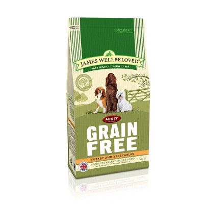 James Wellbeloved Adult Grain Free Turkey & Veg 1.5kg