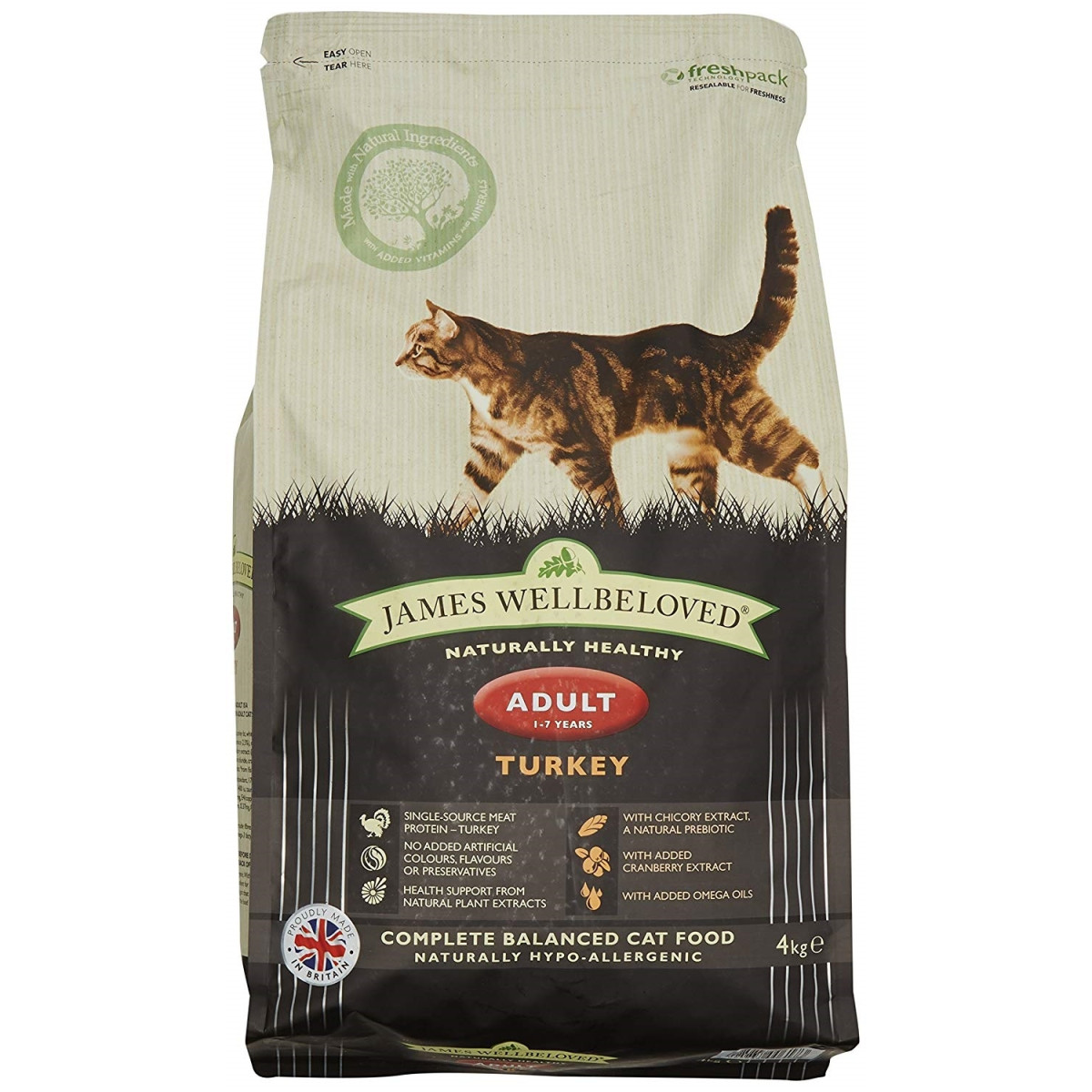 James Wellbeloved Cat Turkey Adult 4kg