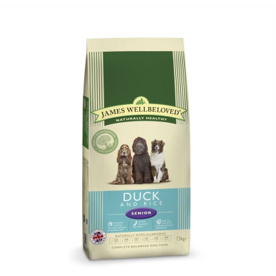 James Wellbeloved Duck & Rice Senior 15kg