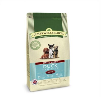 James Wellbeloved Duck & Rice Small Breed Adult 1.5kg