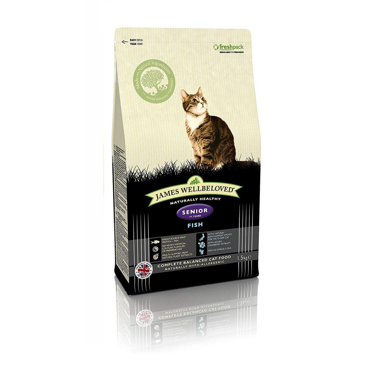 James Wellbeloved Fish Senior Cat Food 1.5kg