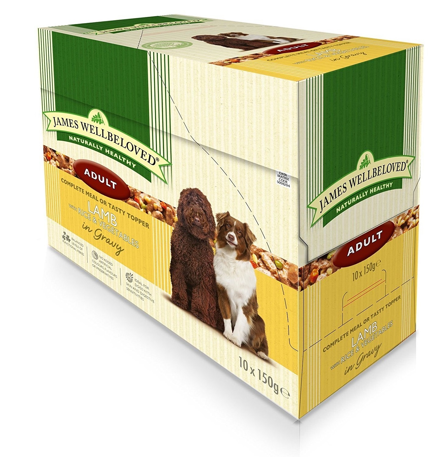James Wellbeloved Lamb Adult 10 x 150g Pouches