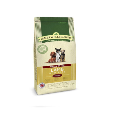 James Wellbeloved Lamb & Rice Small Breed Adult 1.5kg