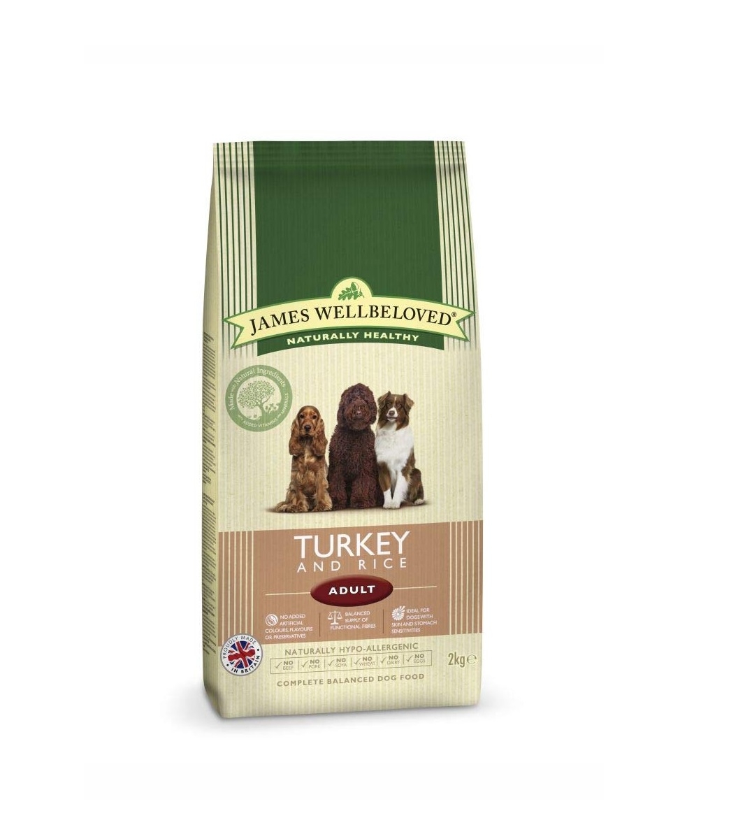 James Wellbeloved Turkey & Rice Adult 2kg
