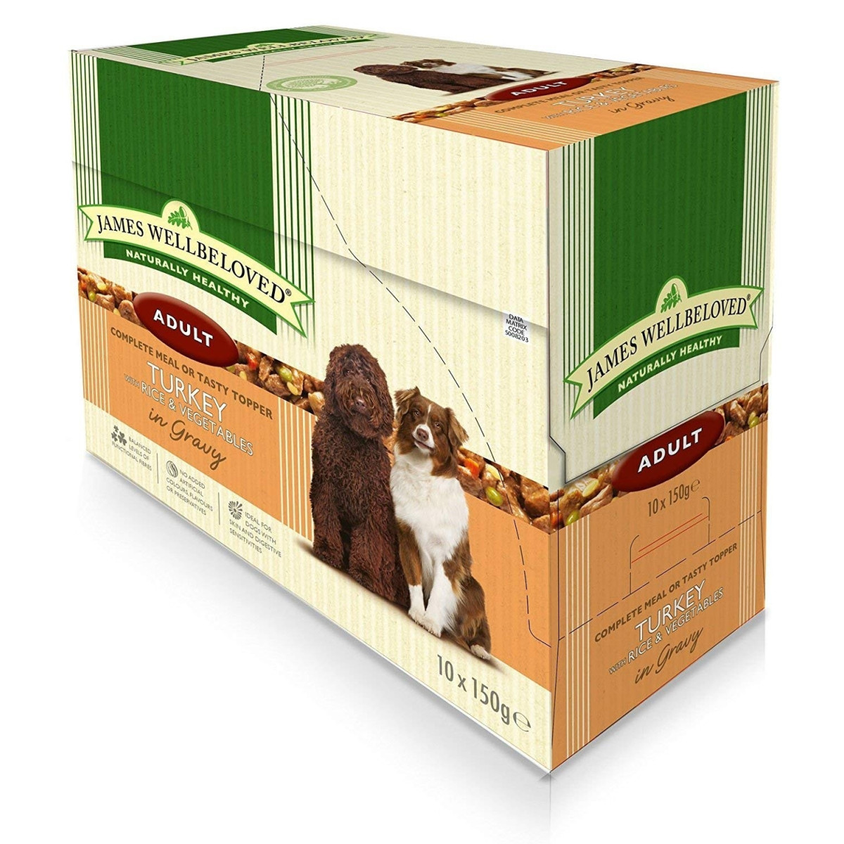 James Wellbeloved Turkey Adult 10 x 150g Pouches