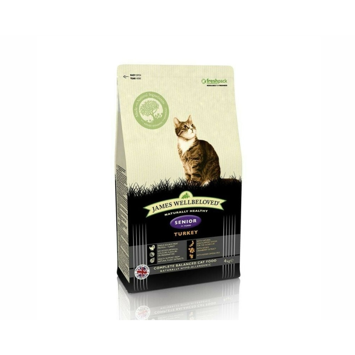 James Wellbeloved Turkey Senior Cat Food 4kg