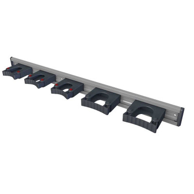 Toolflex Aluminum Rail – 90cm with 5 Mounted Tool Holders