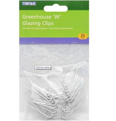 Greenhouse “W” Glazing Clips