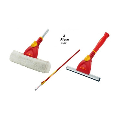 Wolf Tools – 4 Metre Pole + Window Washer + Window Wiper (ZMV4+EWM+FWM)